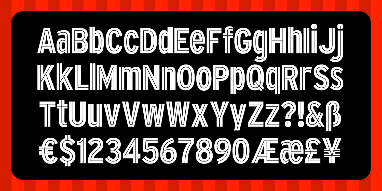 Drive Thru Font Poster #1