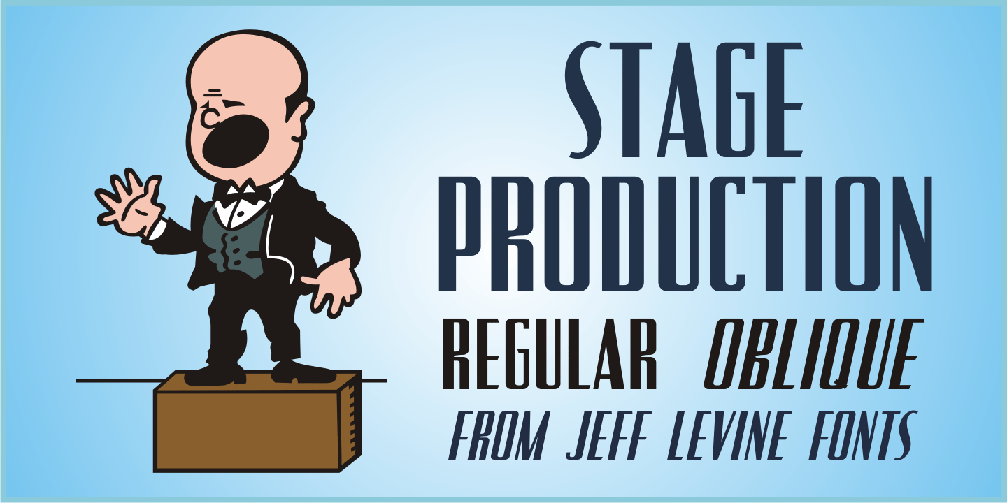 Stage Production Font Family Poster