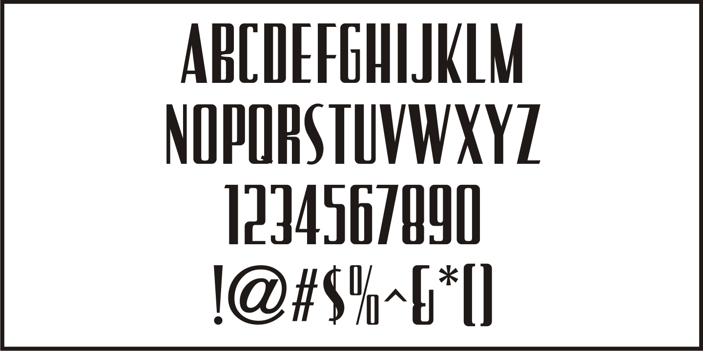 Stage Production Font Poster #3