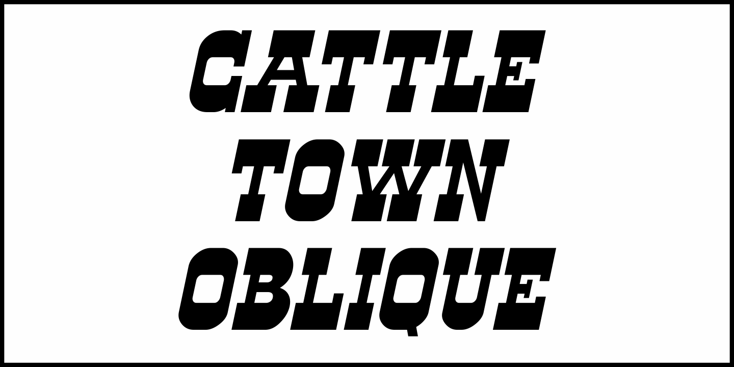 Cattle Town Font Poster #4