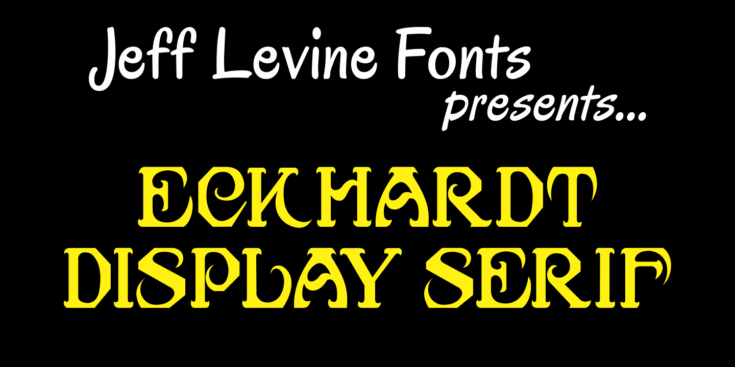 Eckhardt Display Serif Font Family Poster