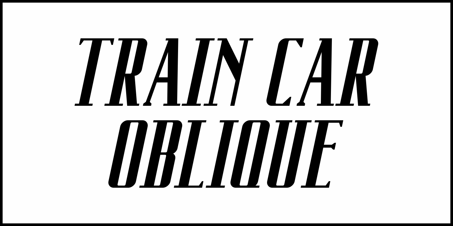 Train Car Font Poster #4