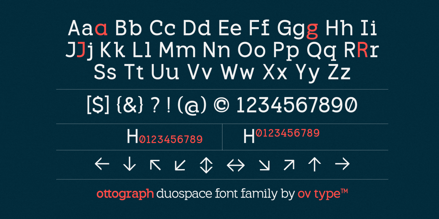 OV Ottograph Font Poster #1