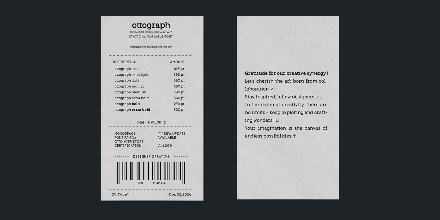 OV Ottograph Font Poster #1