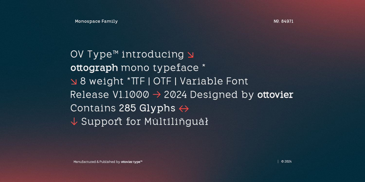 OV Ottograph Font Poster #1