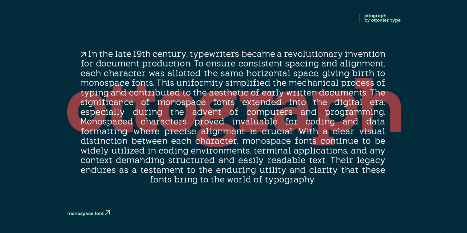 OV Ottograph Font Poster #1