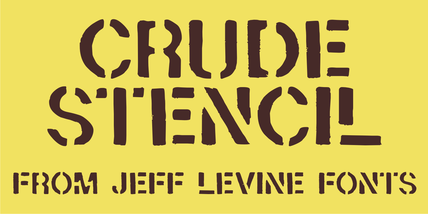 Crude Stencil Font Family