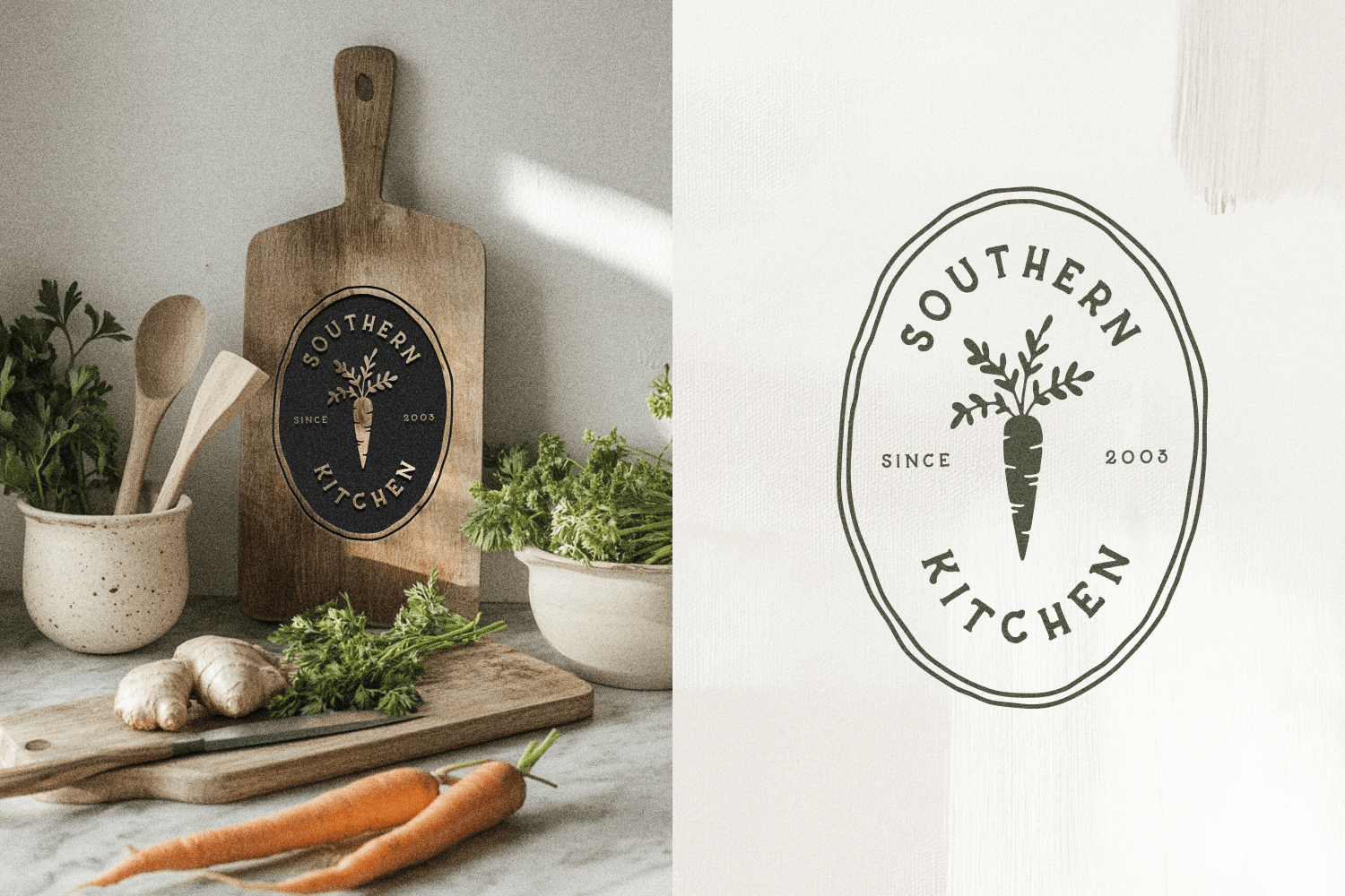 Hearth & Harvest Rustic Font Duo + Elements Font Poster #1