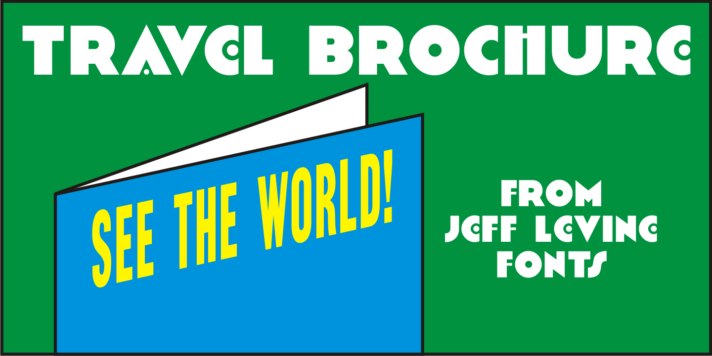 Travel Brochure Font Poster #1