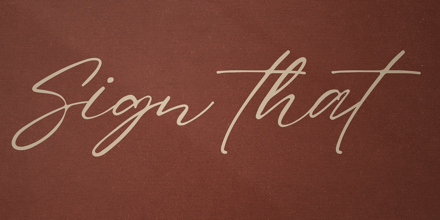 Sign That Font Poster #1