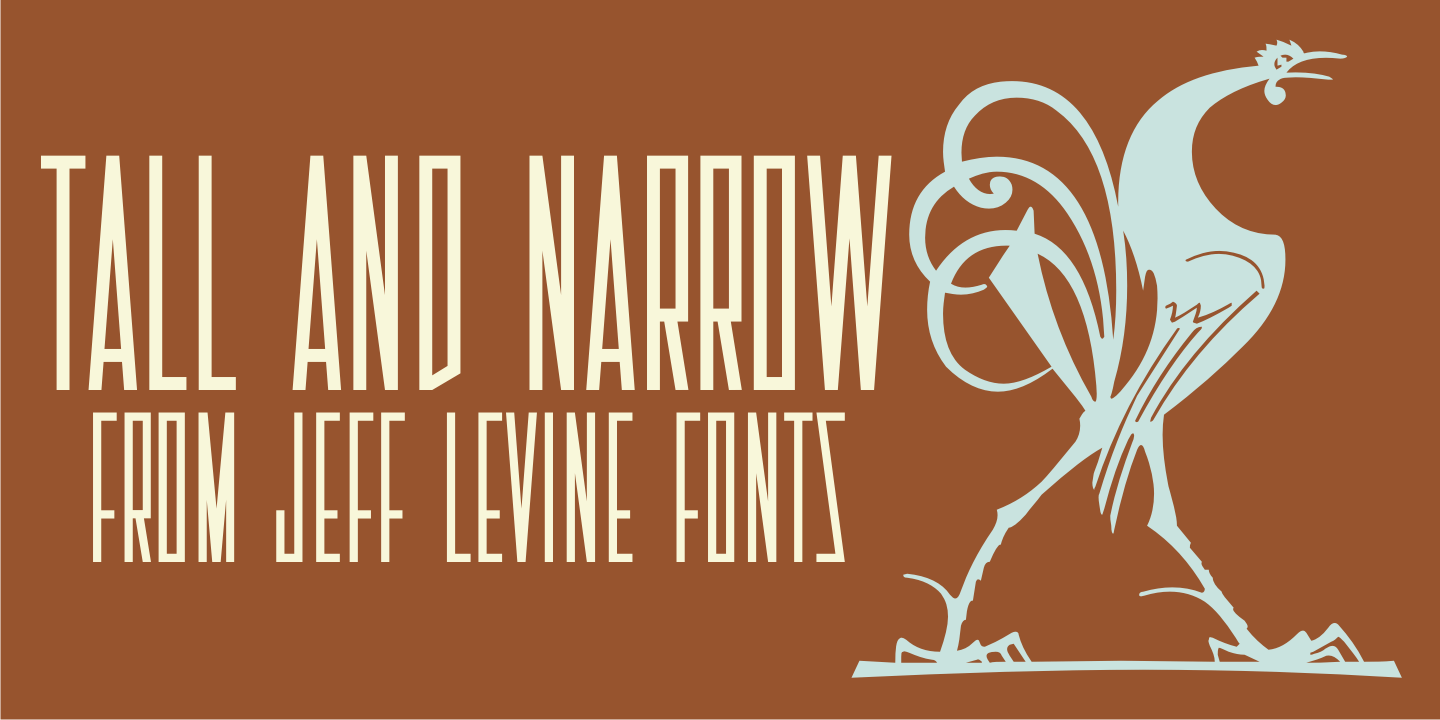 Tall and Narrow Font Family Poster