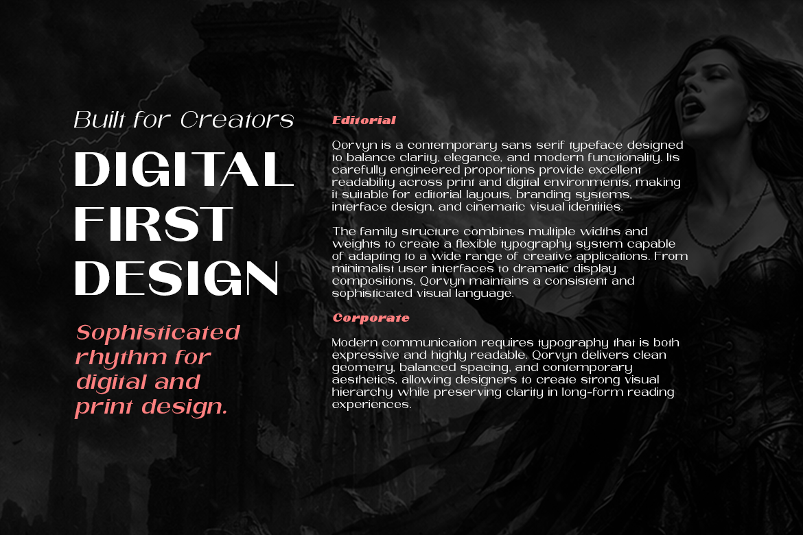 Qorvyn Extra Expanded Font Poster #4