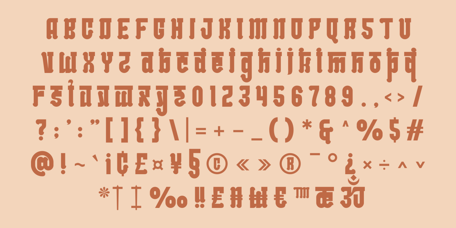 Mahatie Font Poster #1