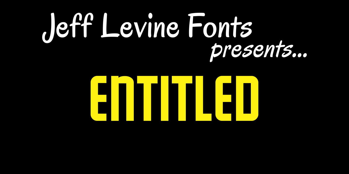 Entitled Font Family Poster