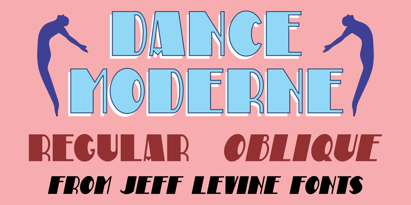 Dance Moderne Font Family Poster