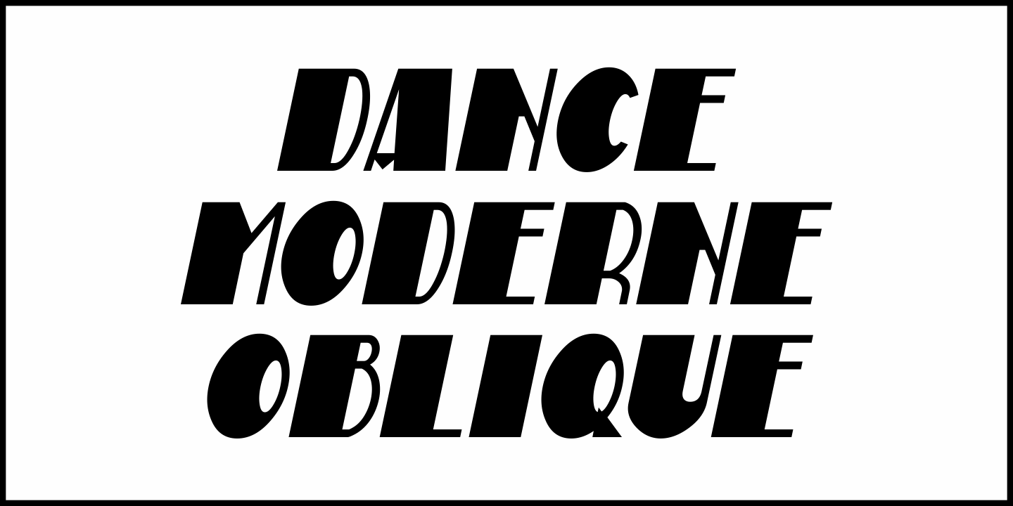 Dance Moderne Font Poster #1