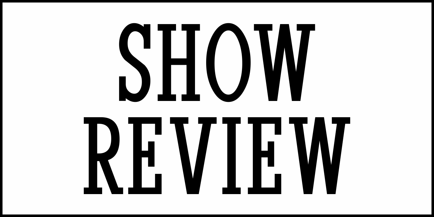 Show Review Font Poster #1