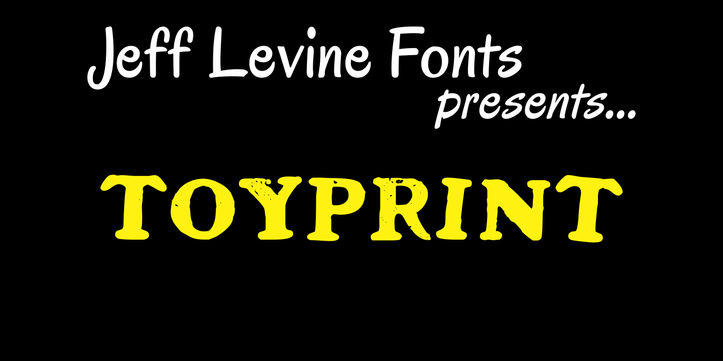 Toyprint Font Poster #1