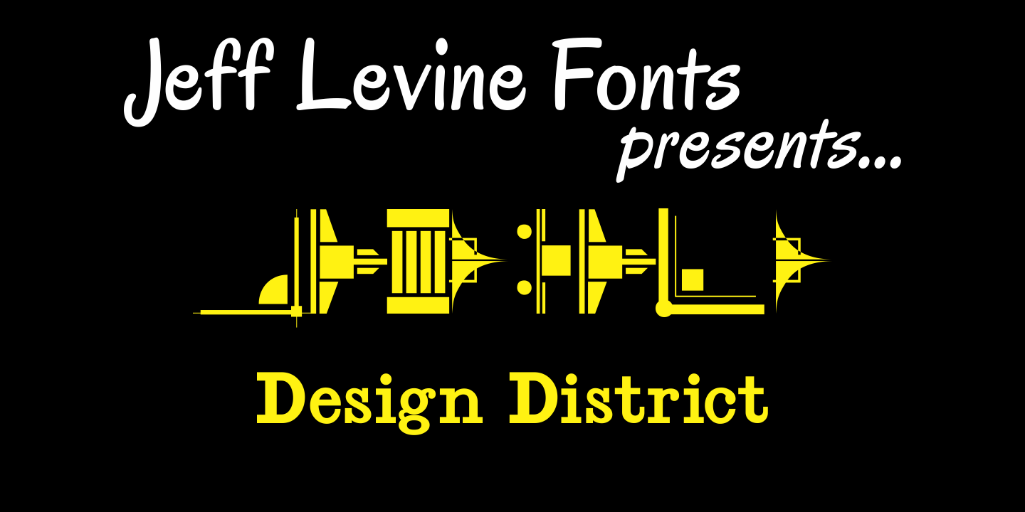 Design District Font Poster #1