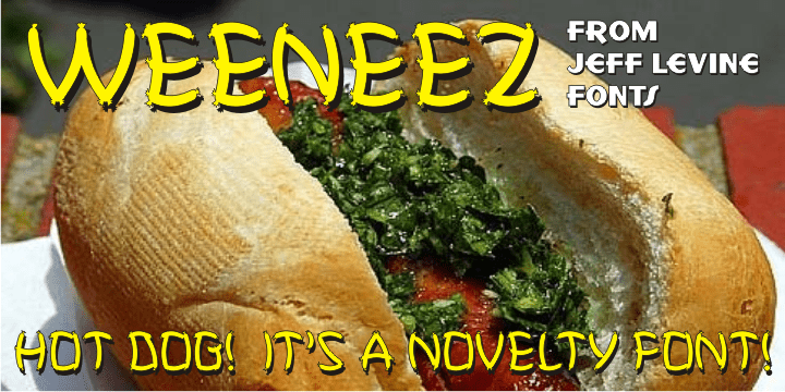 Weeneez Font Family Poster