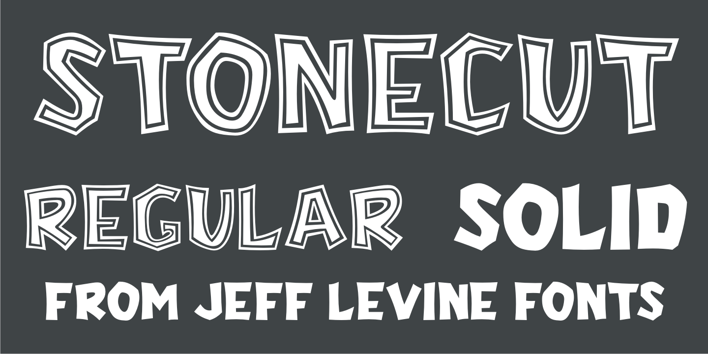 Stonecut Font Poster #1