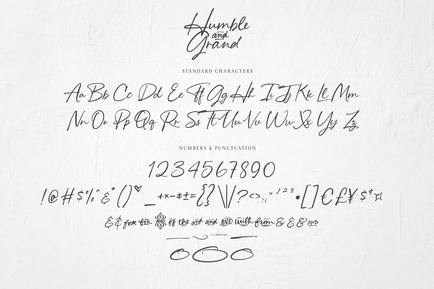 Humble & Grand Handwritten Script Font Poster #1