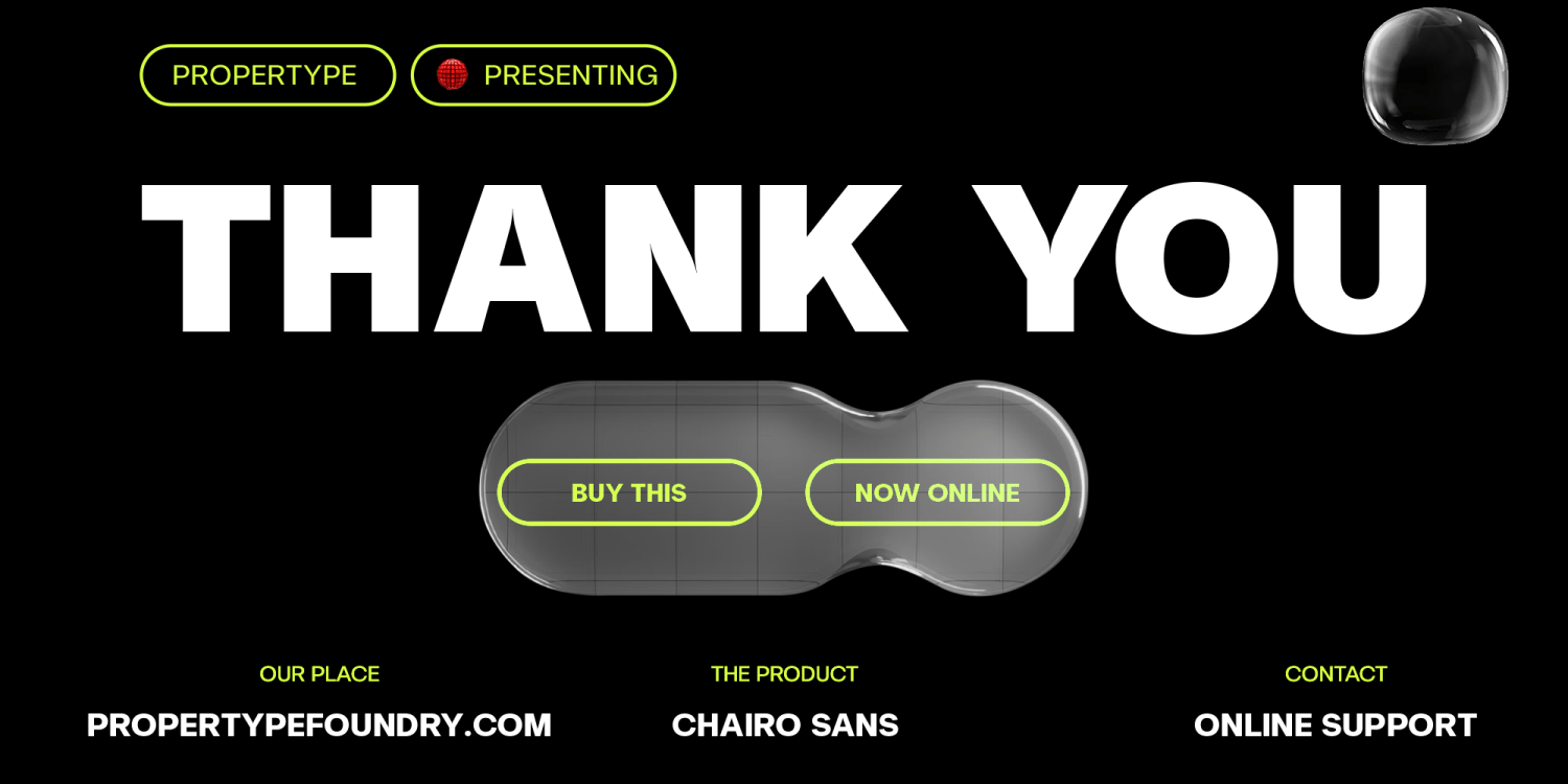 Chairo Sans Font Poster #1
