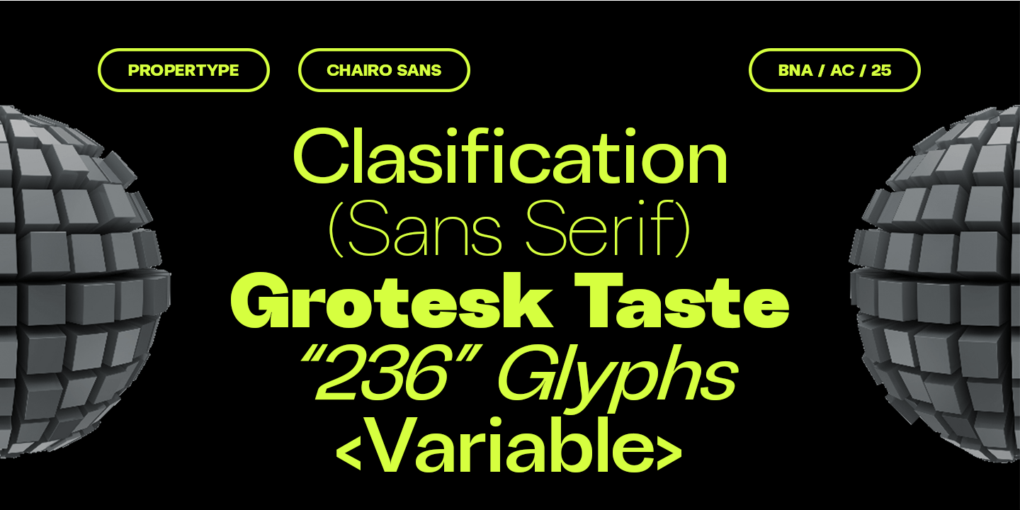 Chairo Sans Font Family Poster