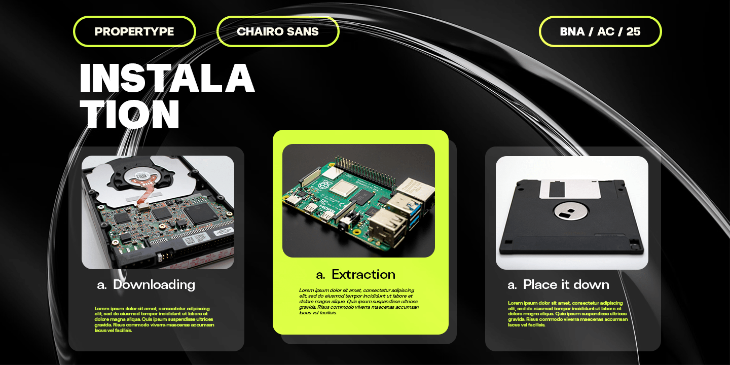 Chairo Sans Font Poster #1