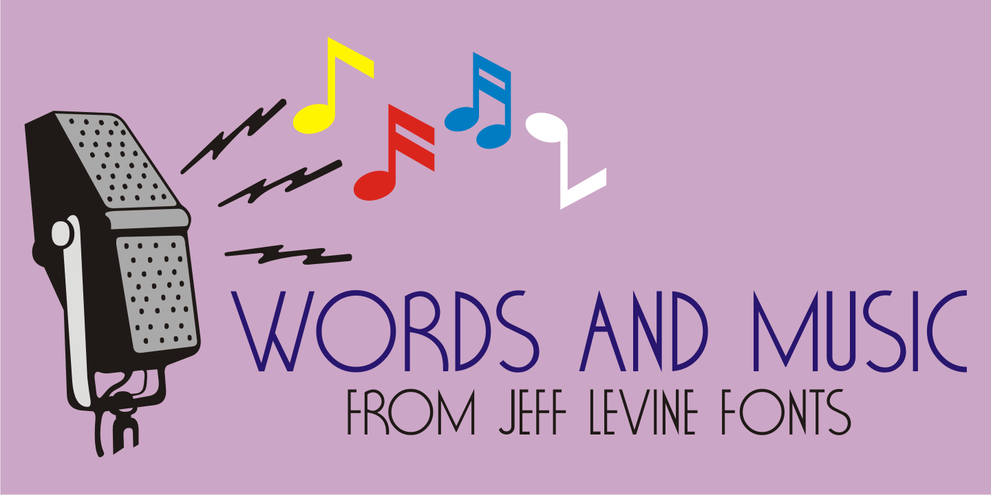 Words and Music Font Family