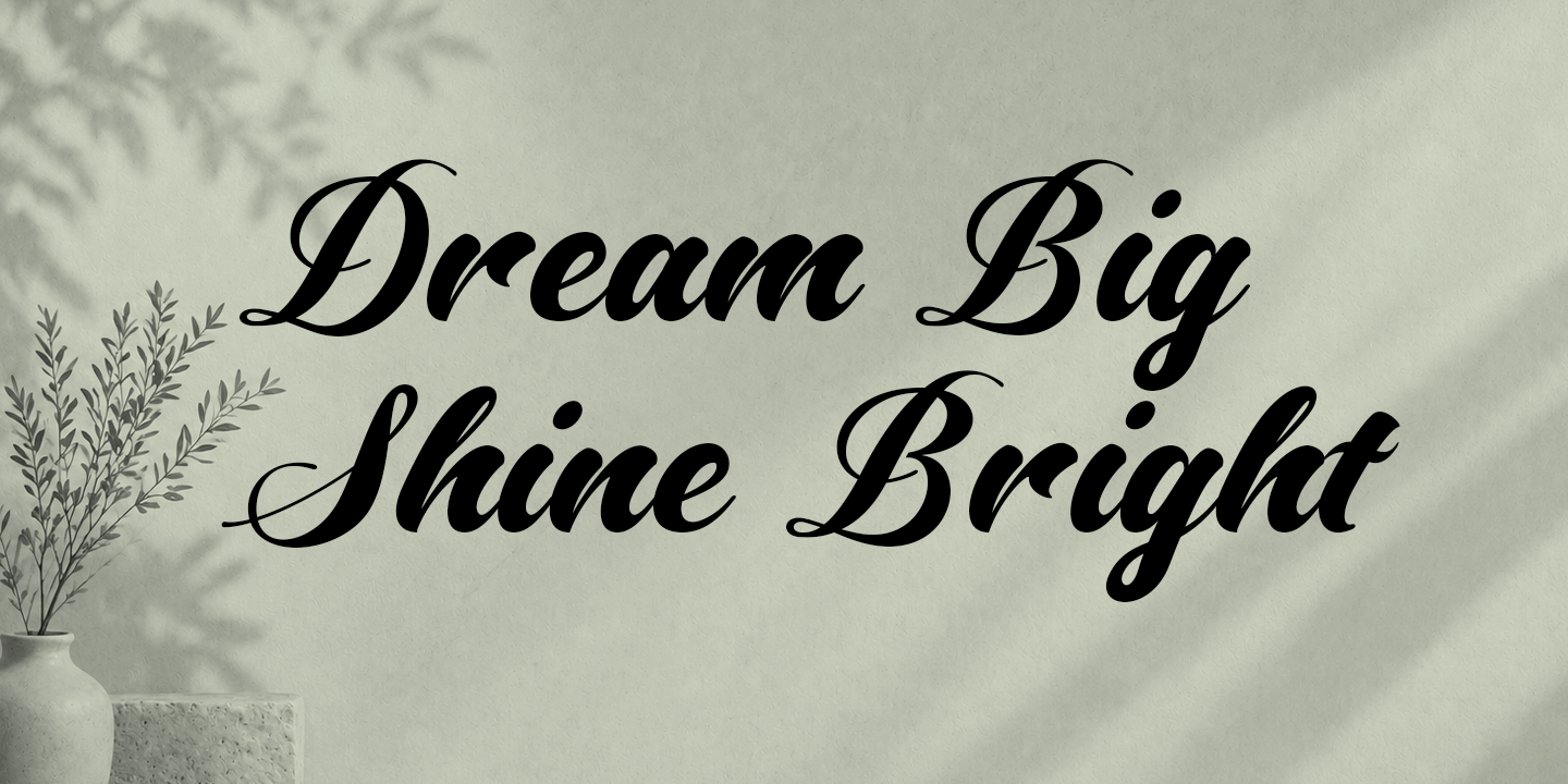Driest Script Font Poster #3