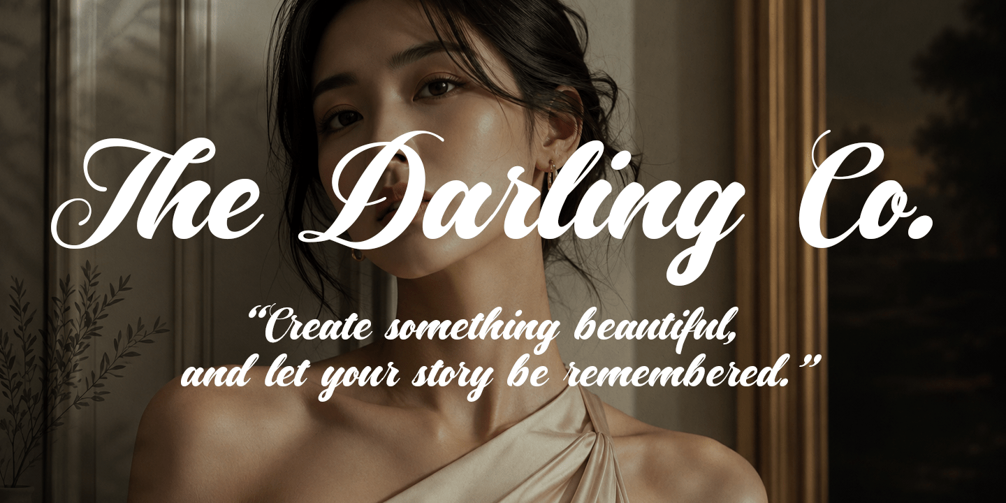 Driest Script Font Poster #4