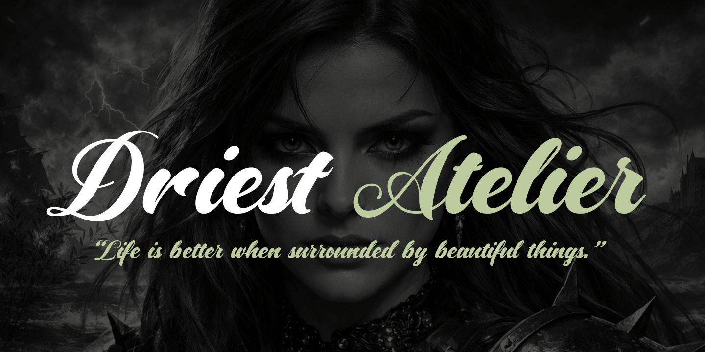 Driest Script Font Poster #5