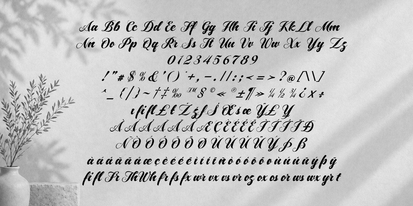 Driest Script Font Poster #6