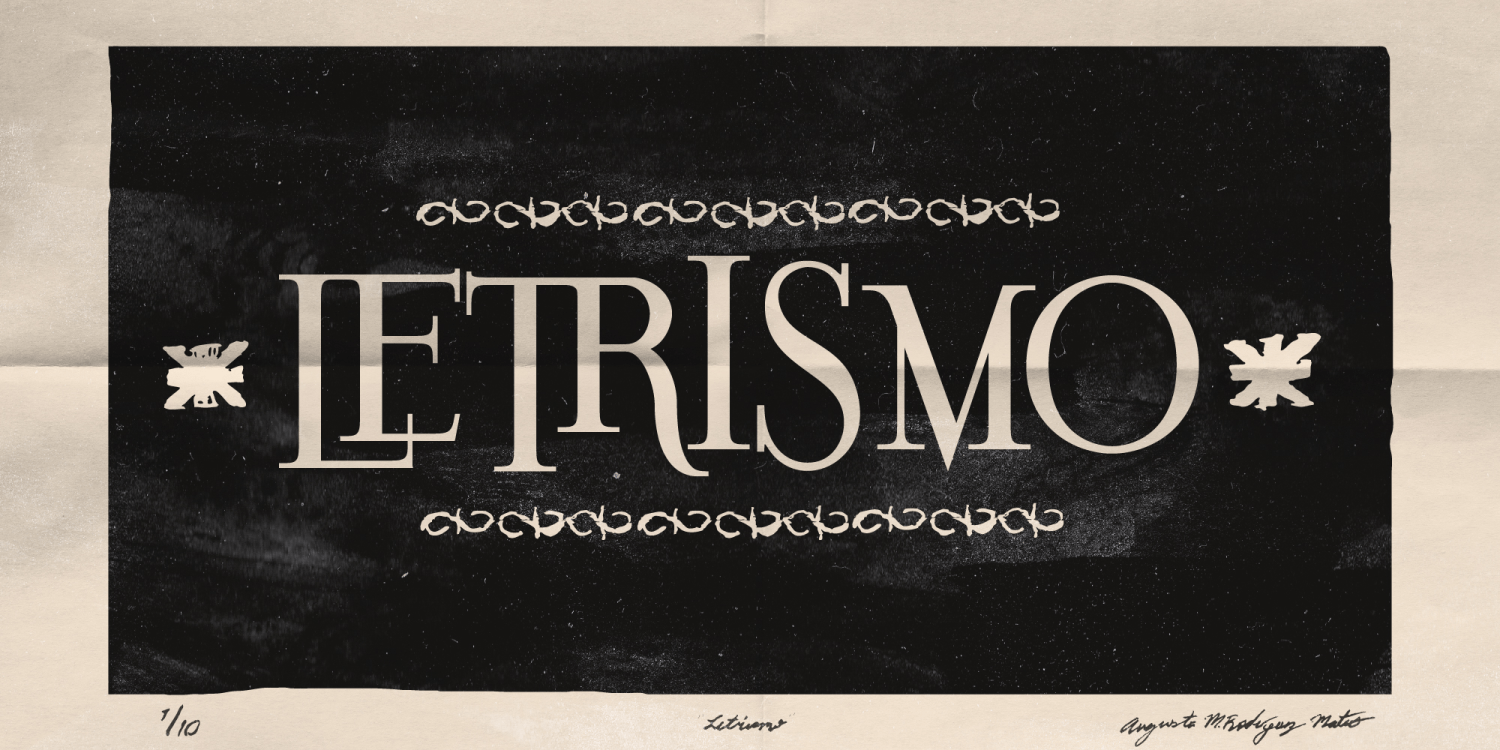 Letrismo Poster