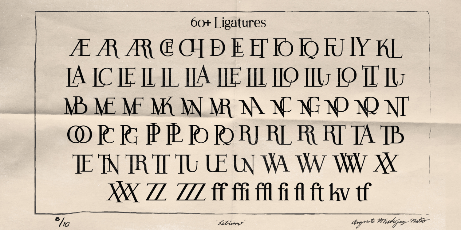 Letrismo Font Poster #1