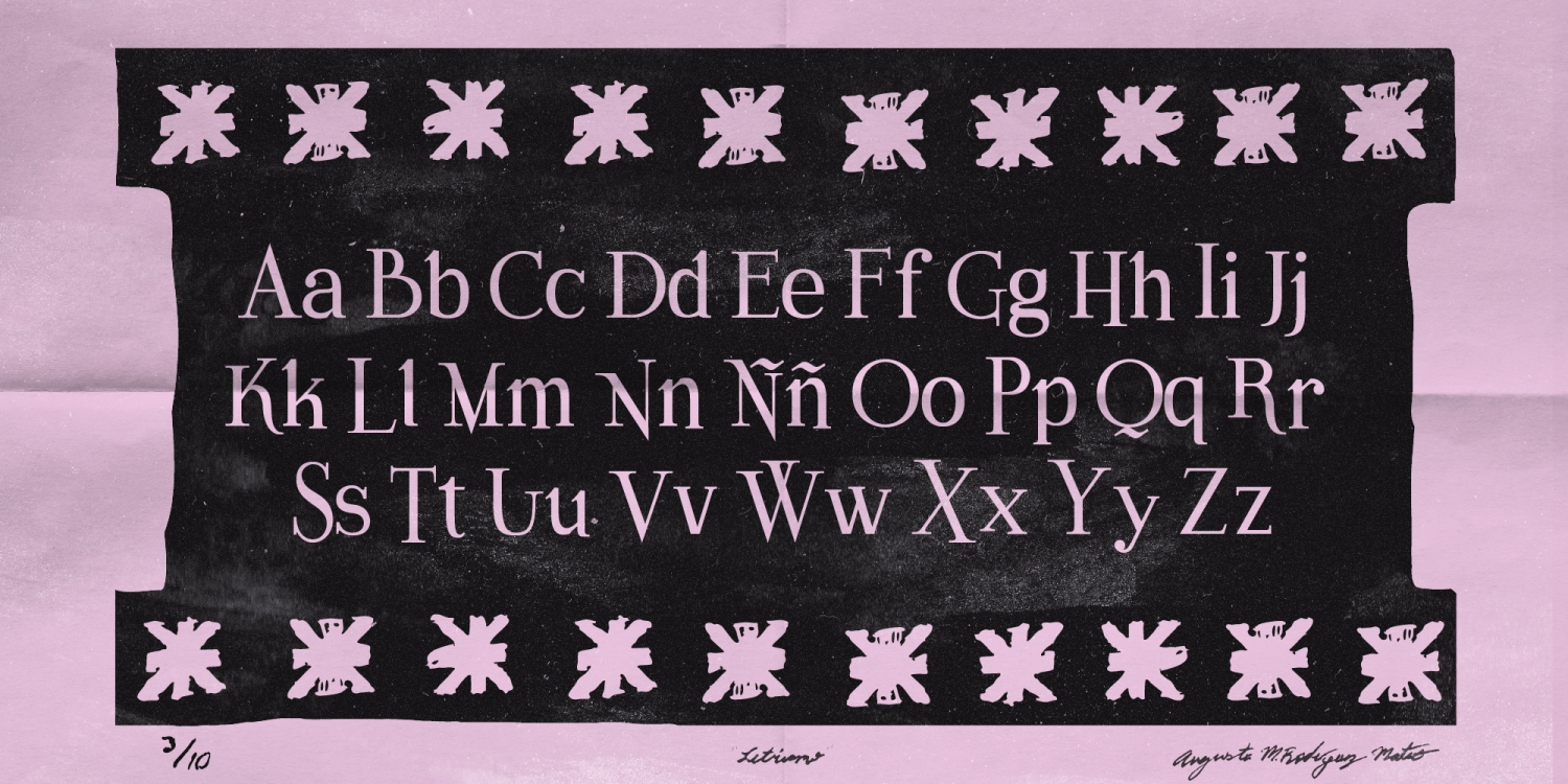 Letrismo Font Poster #1