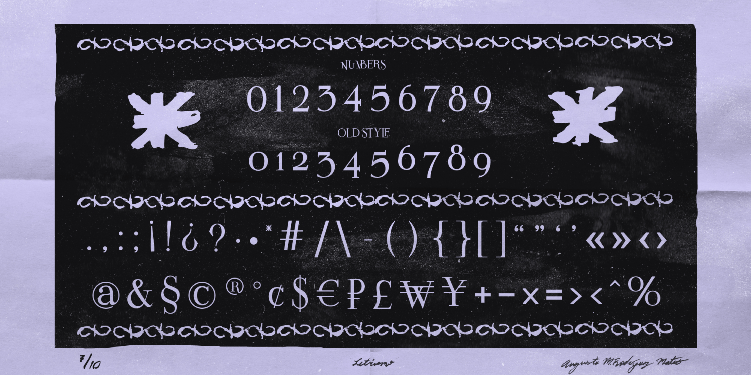 Letrismo Font Poster #1