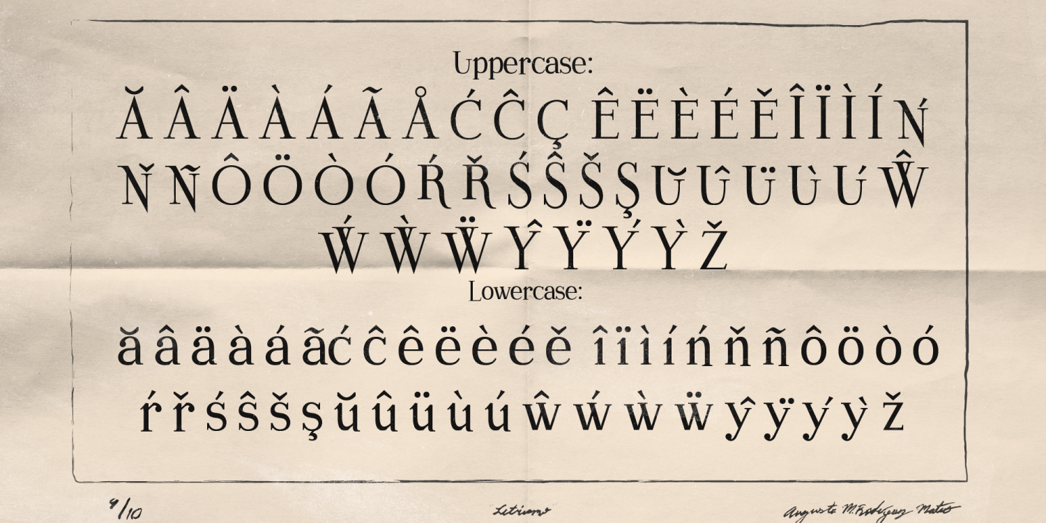 Letrismo Font Poster #1