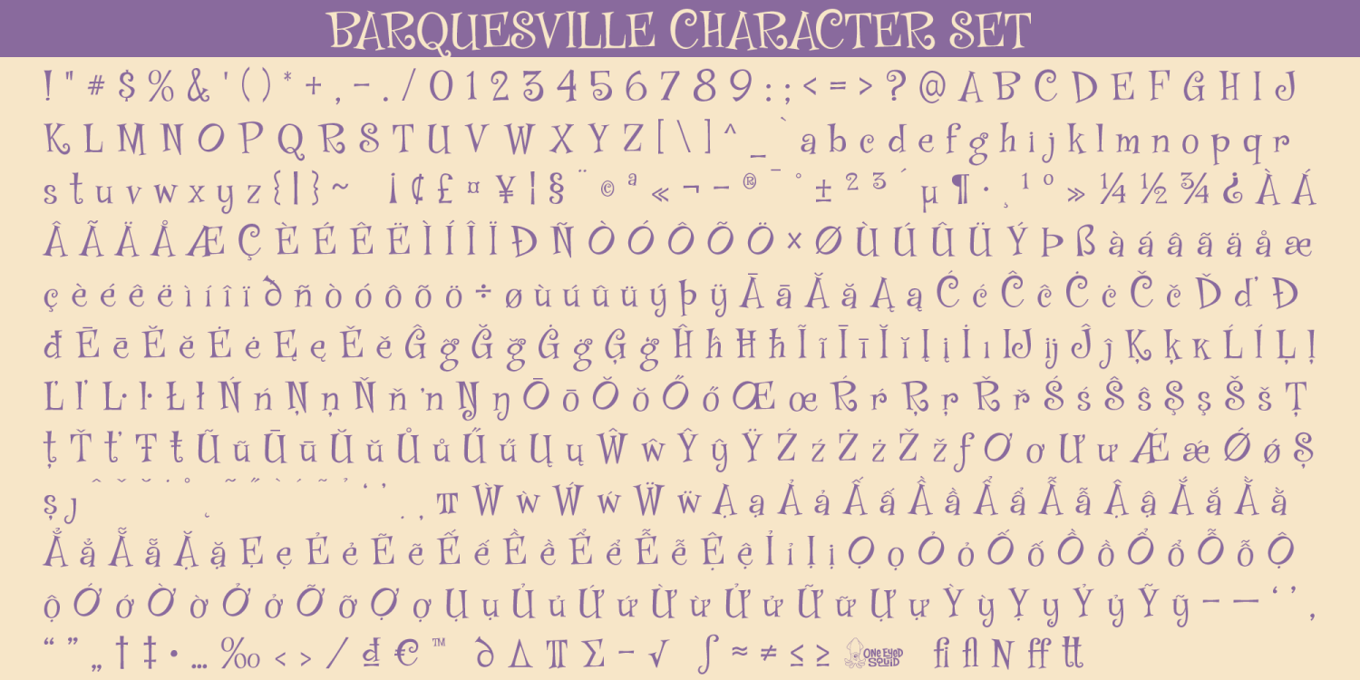 Barquesville Font Poster #1