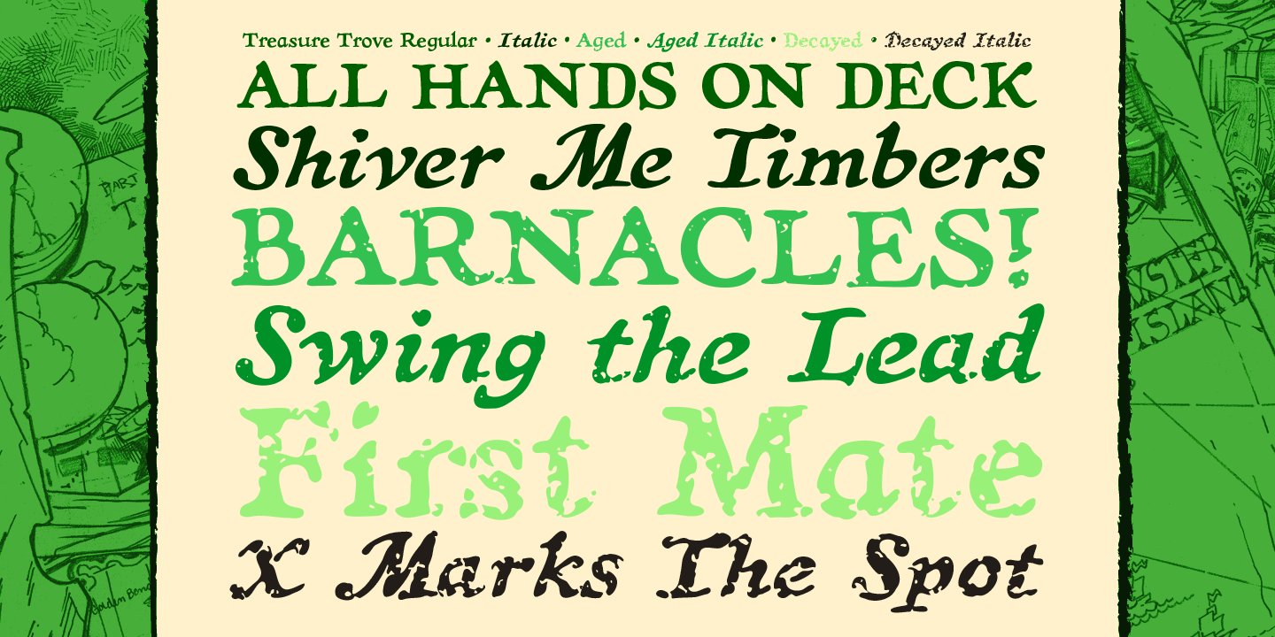 Treasure Trove Font Poster #1
