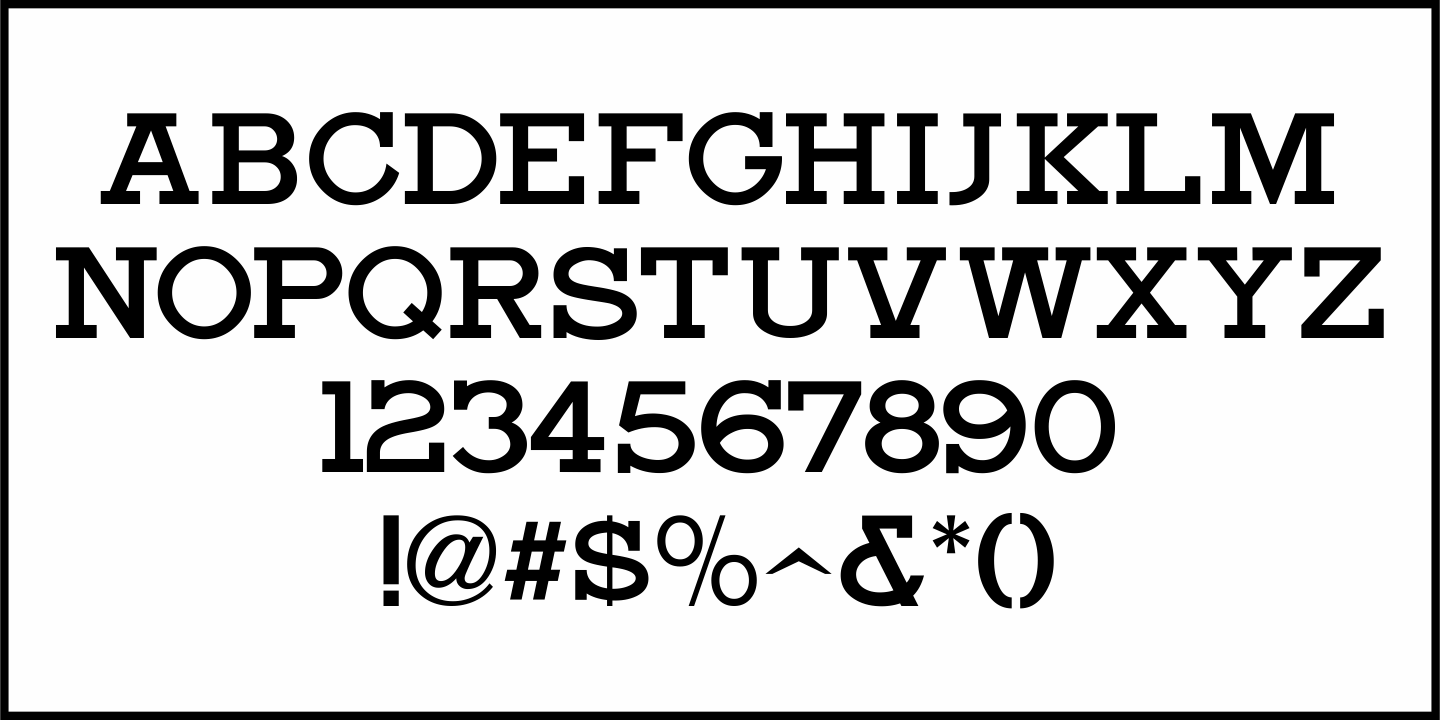 Trade Paper Font Poster #1