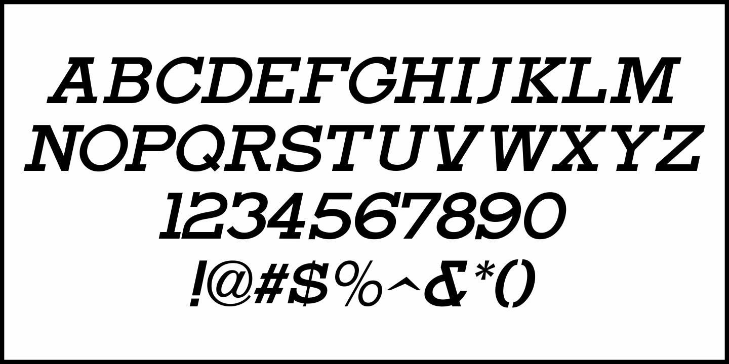 Trade Paper Font Poster #1