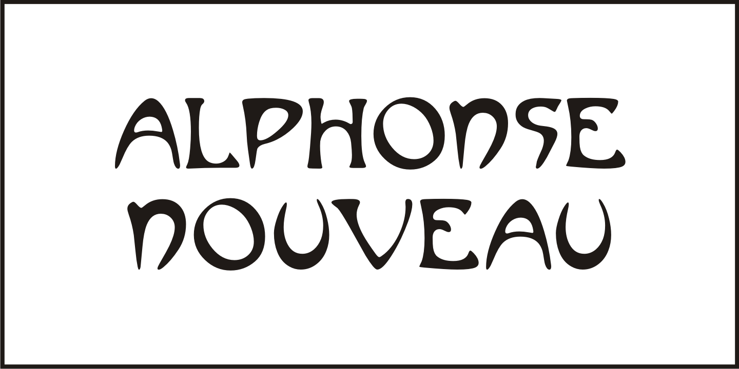 Alphonse Nouveau Font Poster #1