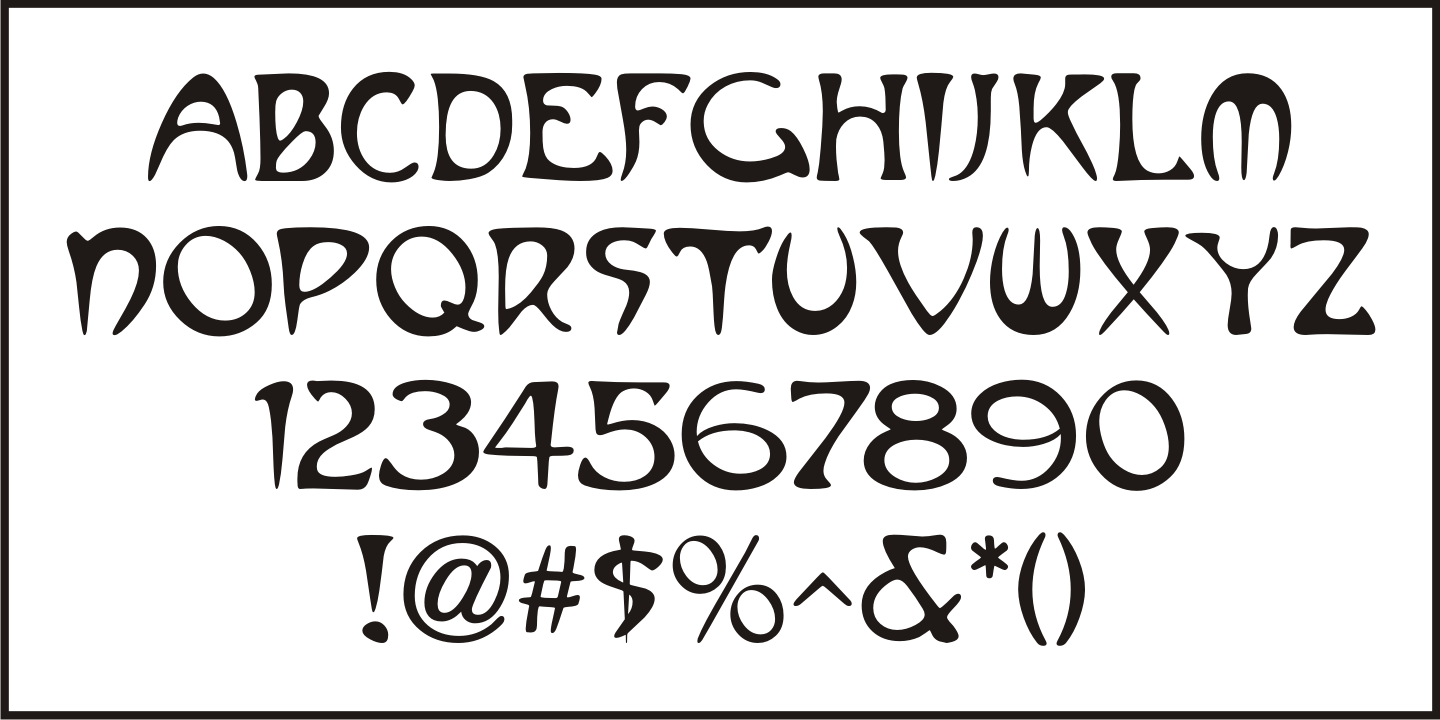 Alphonse Nouveau Font Poster #1