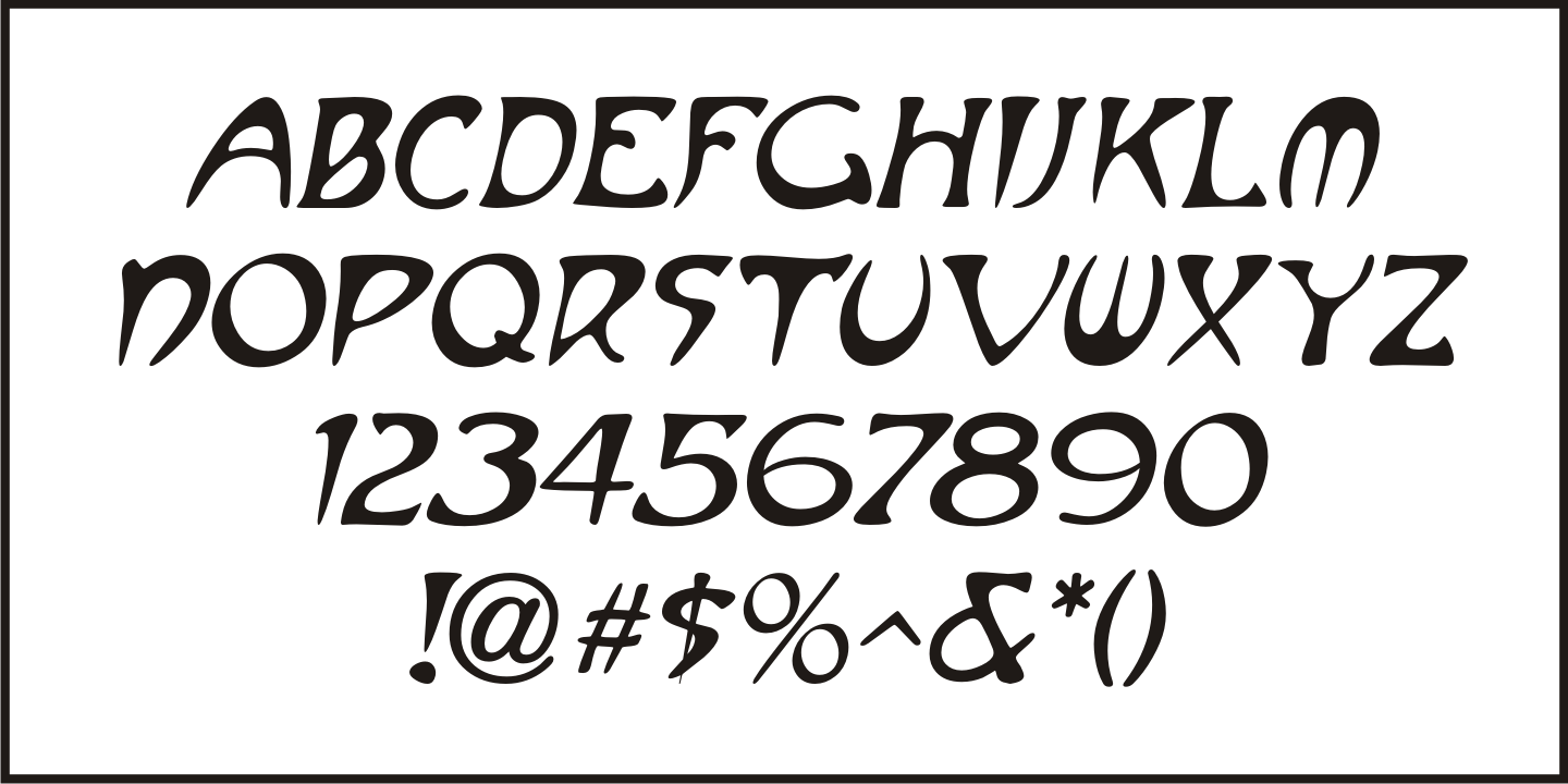 Alphonse Nouveau Font Poster #1