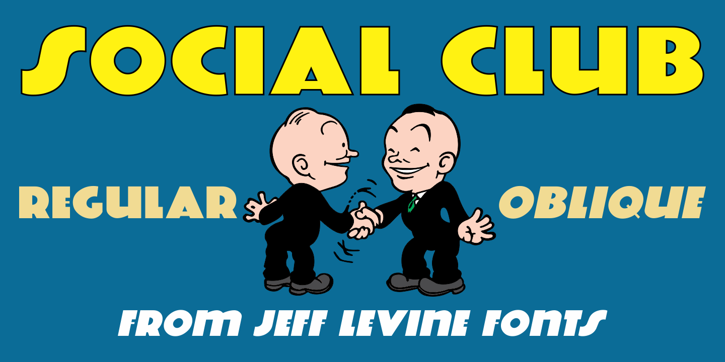 Social Club Font Poster #1