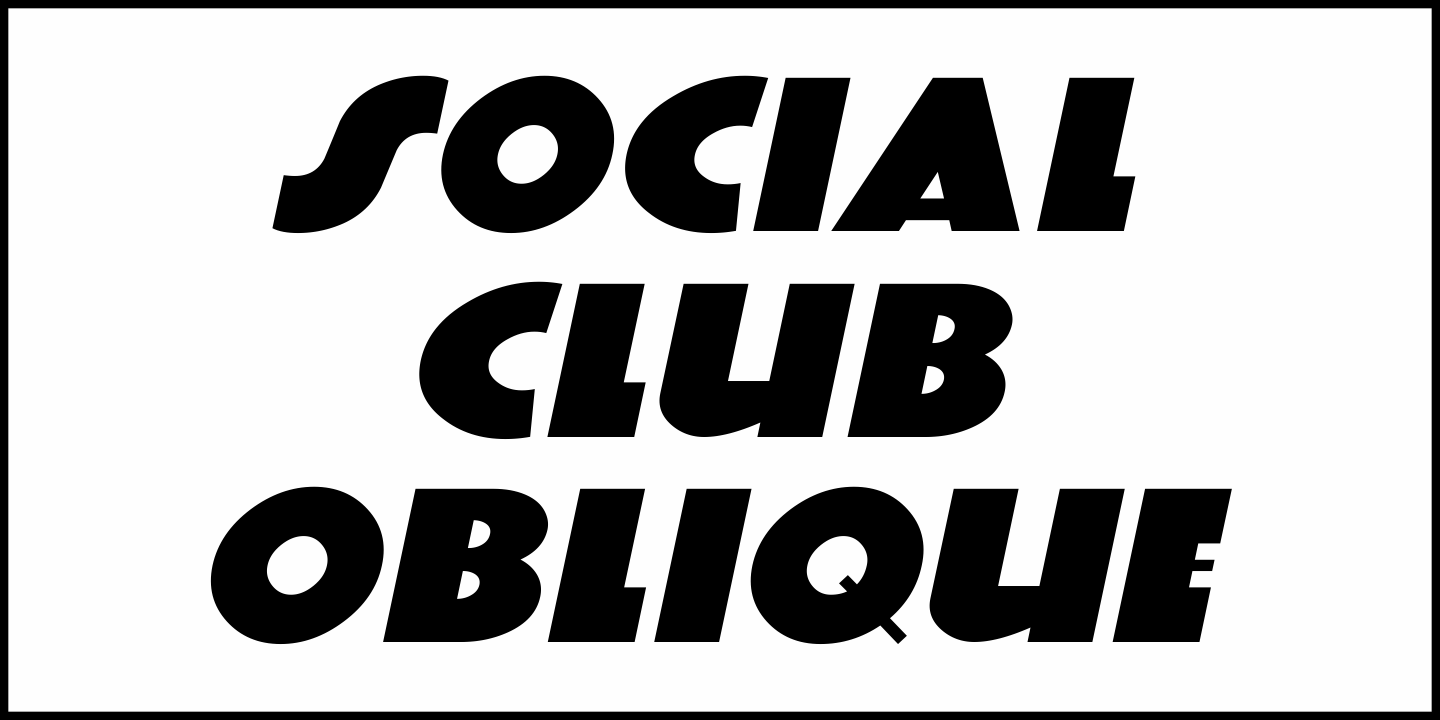 Social Club Font Poster #4
