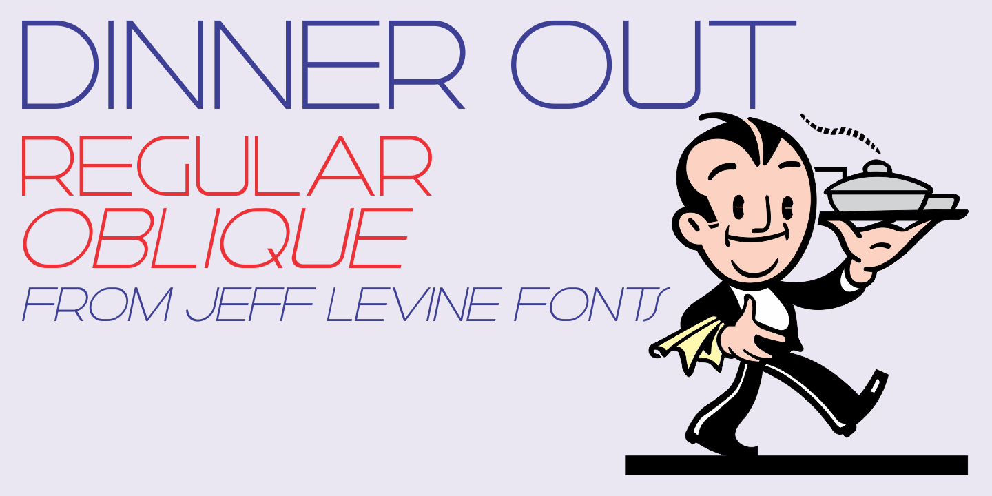 Dinner Out Font Poster #1