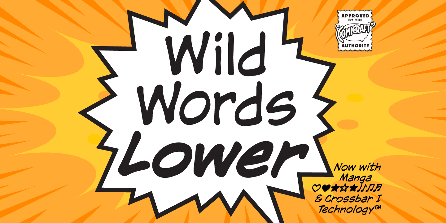 Wild Words Lower Font Poster